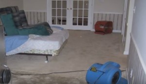 Water Damage Restoration In A Bedroom